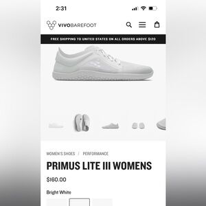 Vivobarefoot Primus lite III shoes